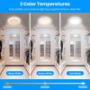 Magnetic USB Rechargeable Ceiling Light with PIR Motion Sensor, 3 Color Temperatures Stepless Dimmable Remote & Button Dual Control Timer Setting Magn